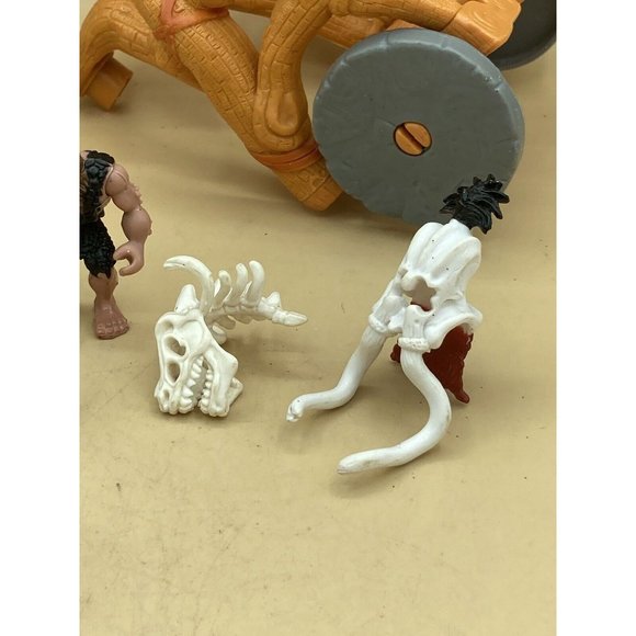 Imaginex Lot 6 Caveman Figure Wagon Horns Parts - Picture 7 of 8